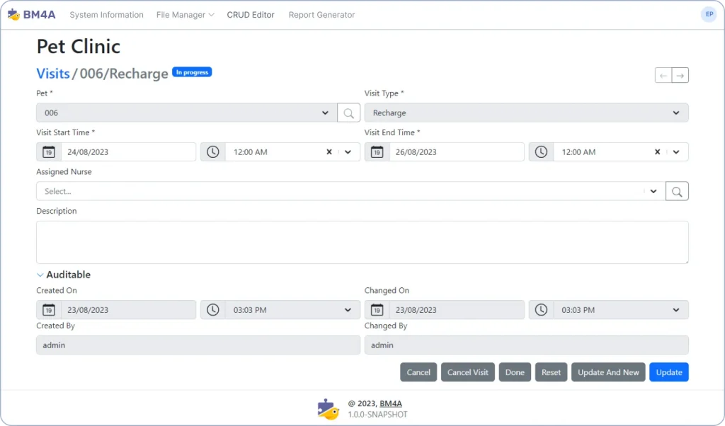CRUD Editor