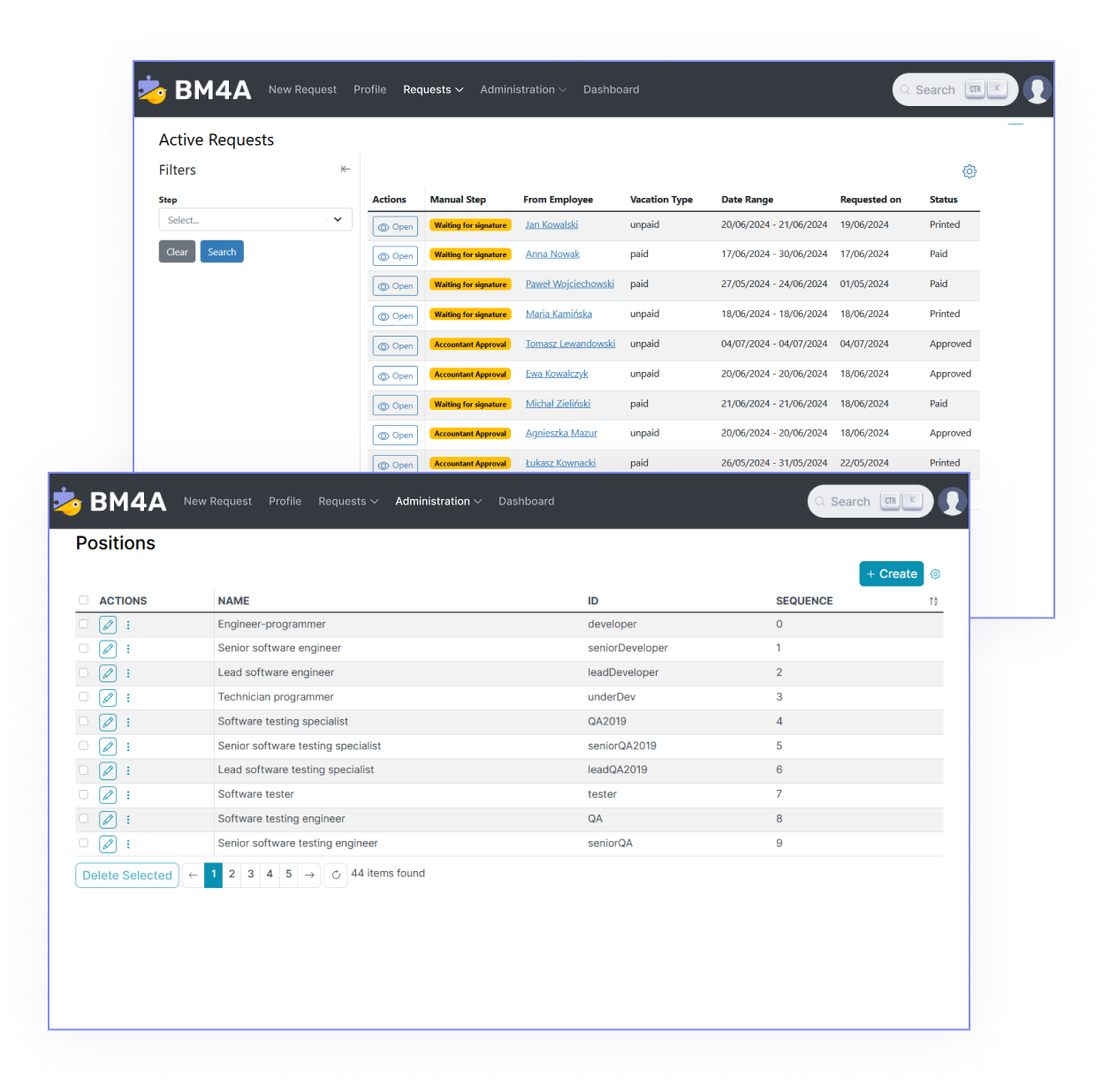 Abwesenheitsverwaltungssystem – BM4A VRM Abwesenheitsverwaltungssystem – BM4A VRM